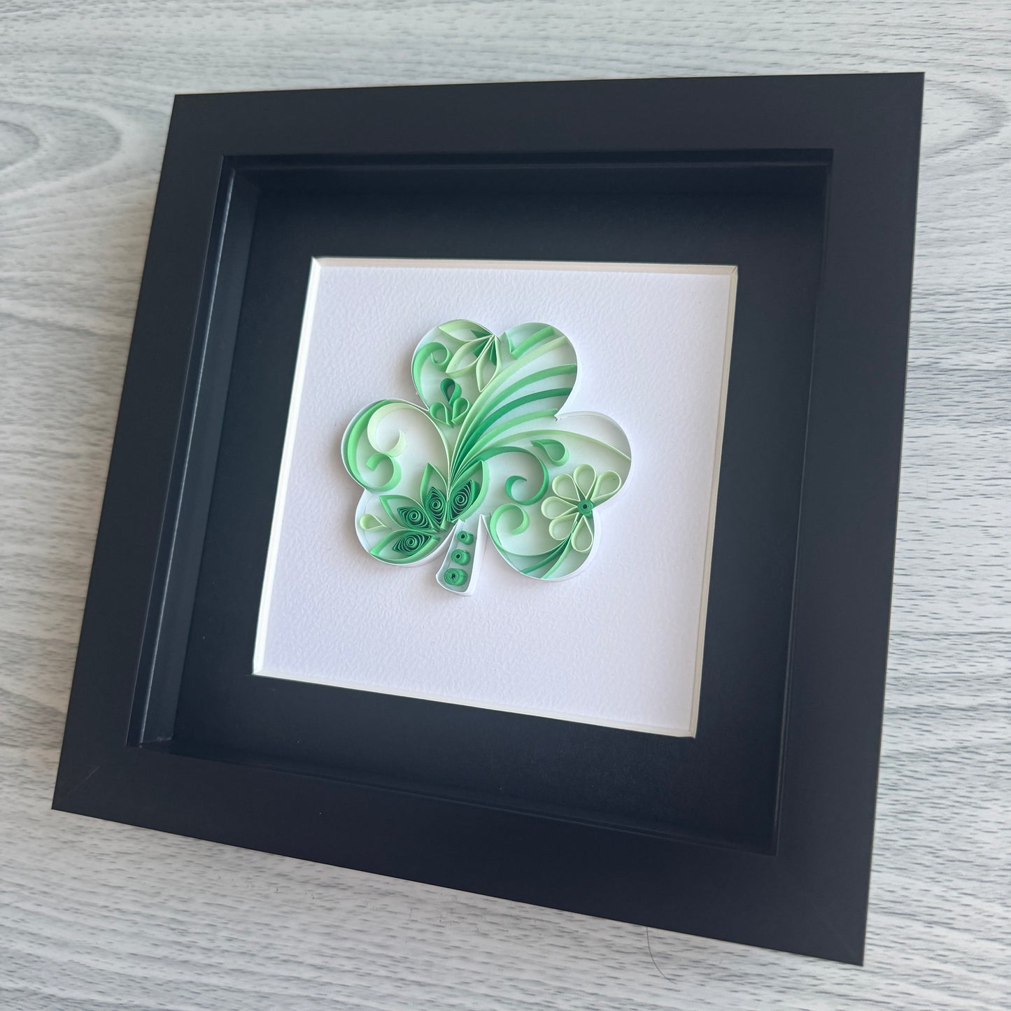 Shamrock quilling art