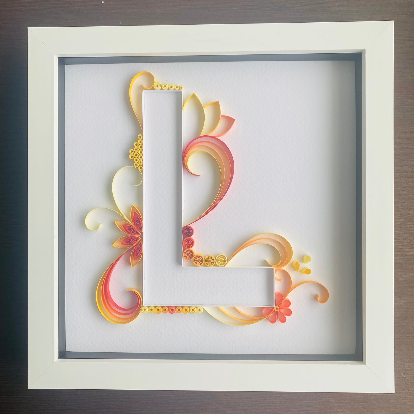 Coloured Quilled Letter