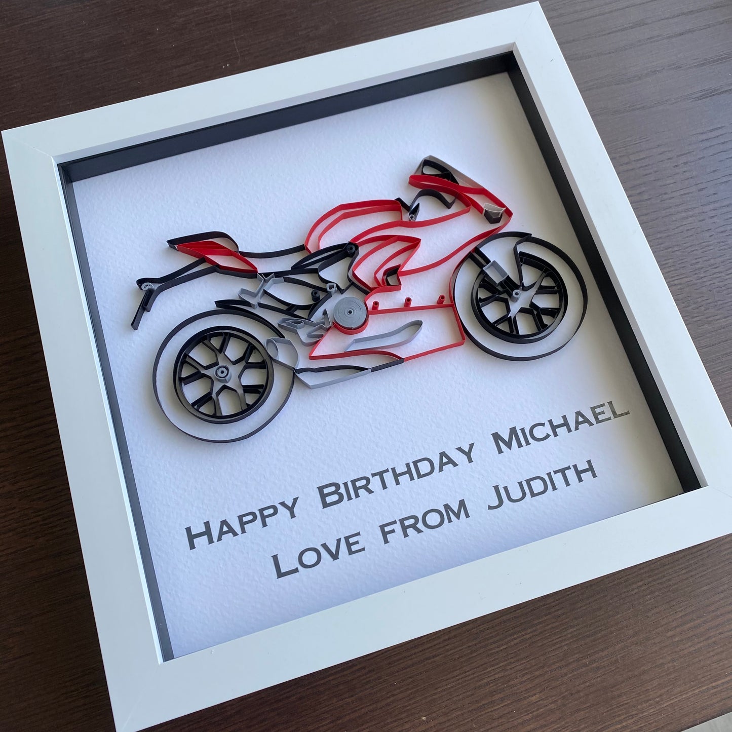 Quilled Motorbike