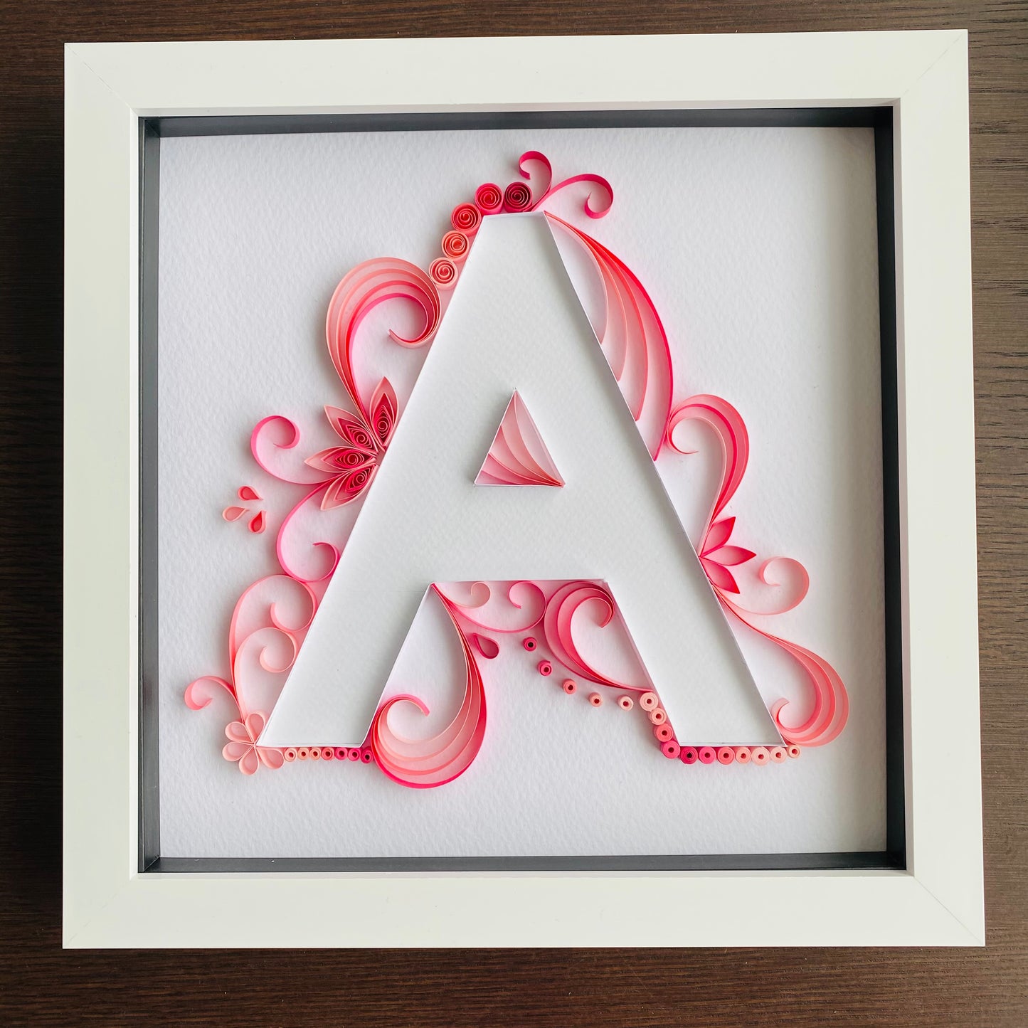 Coloured Quilled Letter