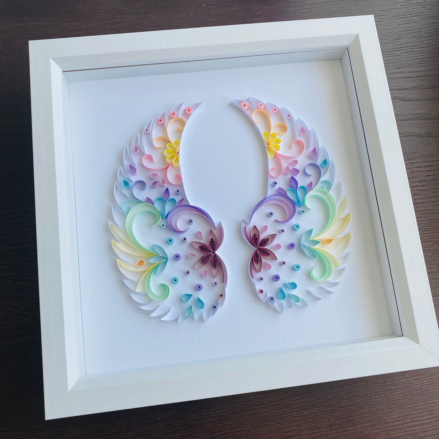 Pastel Rainbow Angel Wings