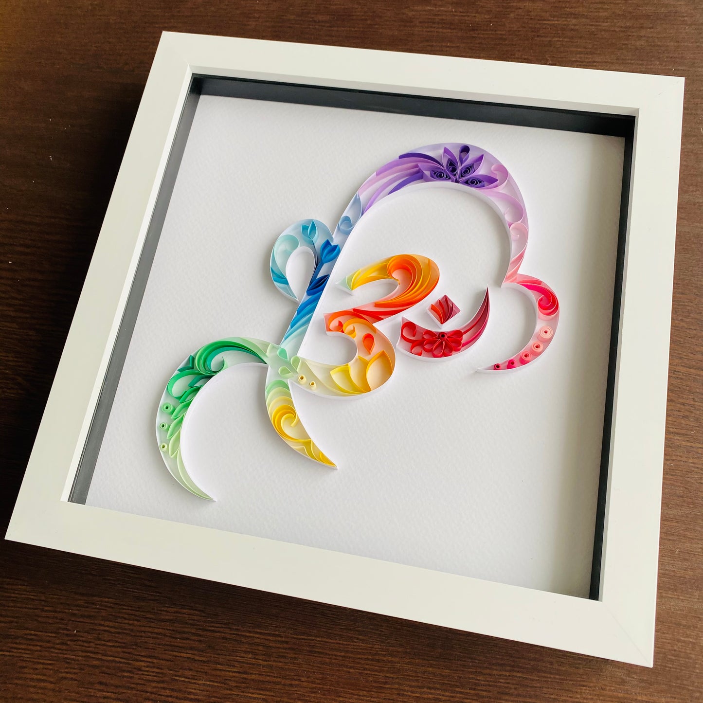 Rainbow Aum (Om) & Ik Onkar combined design