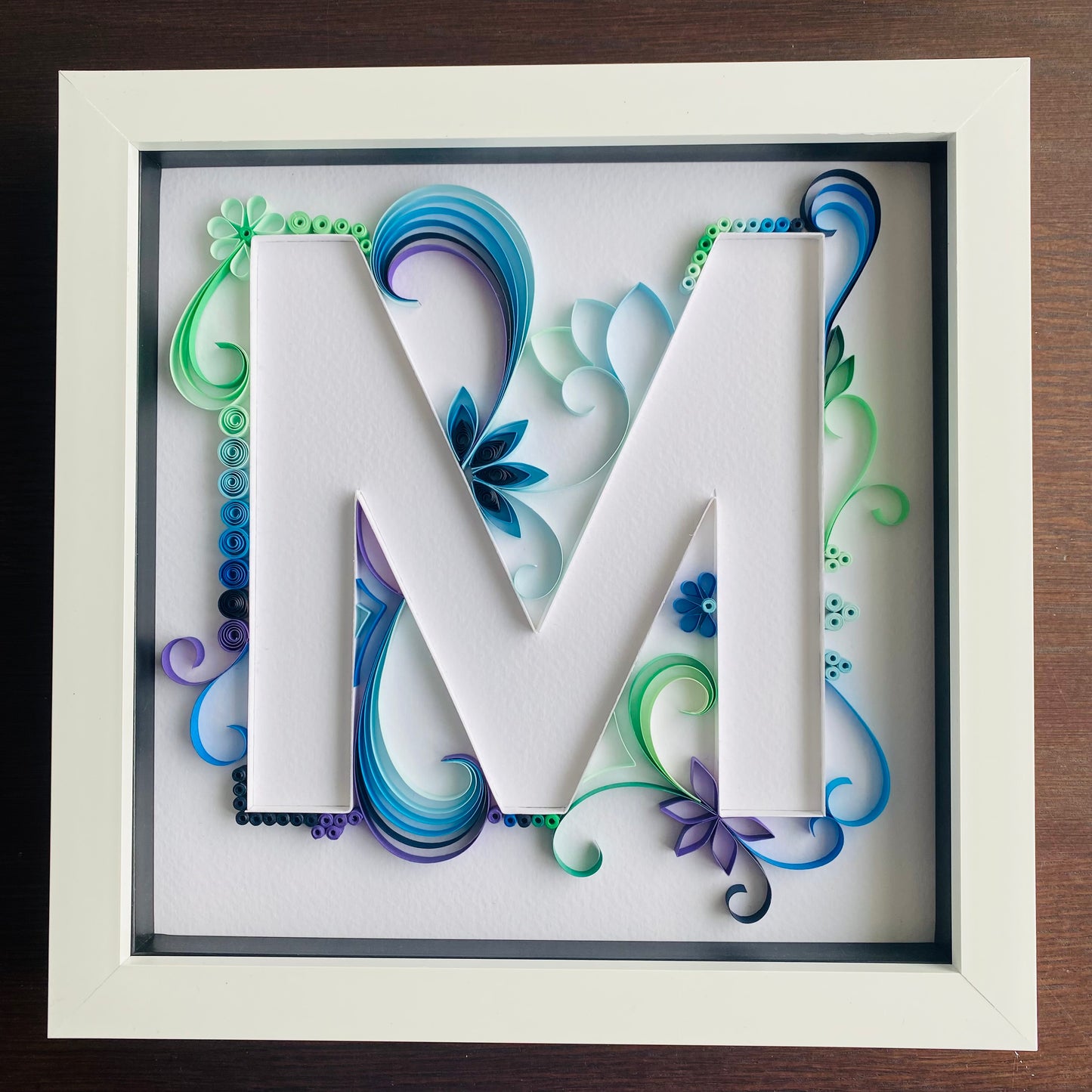 Coloured Quilled Letter