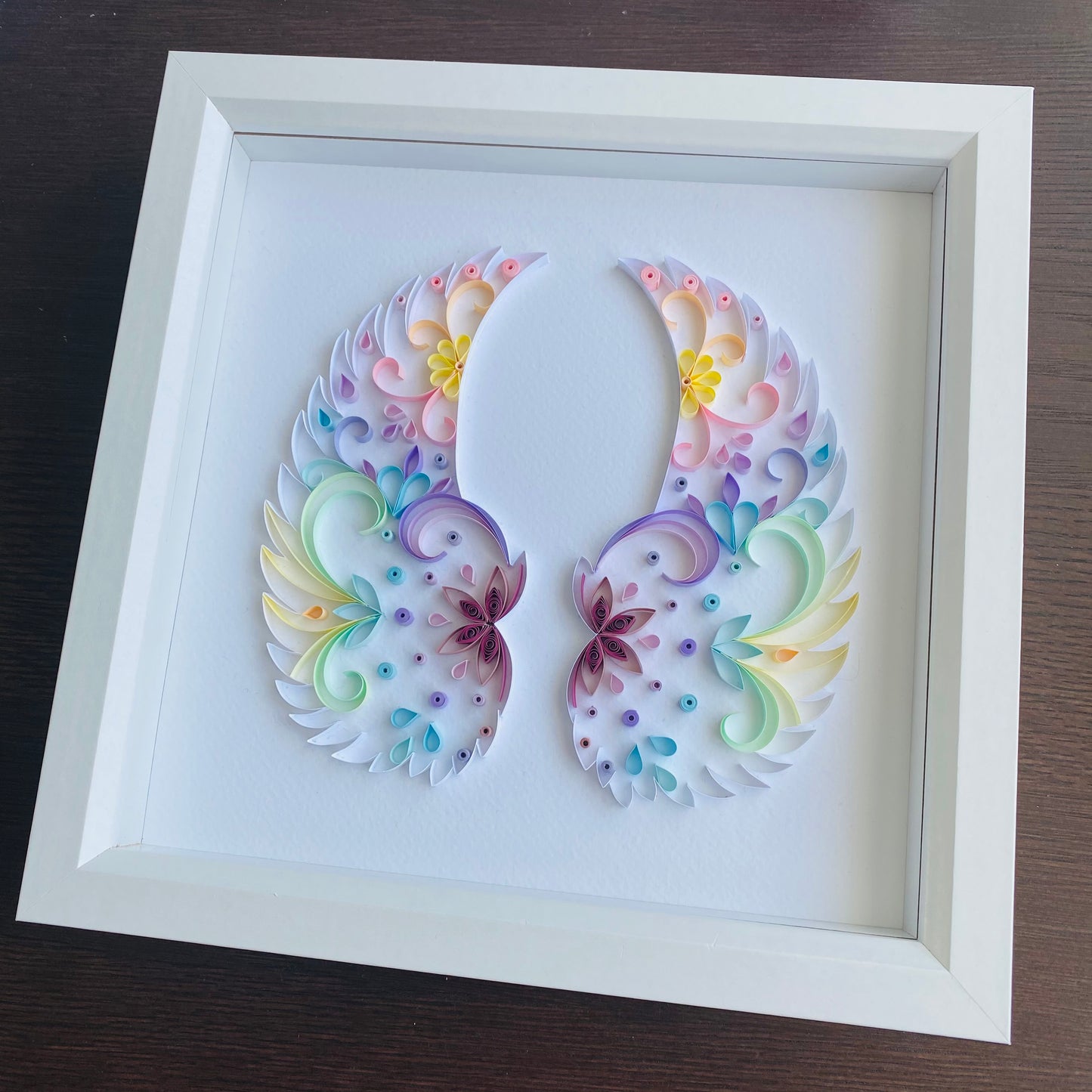 Pastel Rainbow Angel Wings