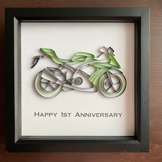 Quilled Motorbike