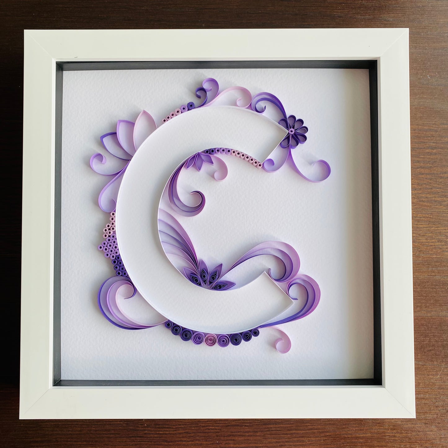 Coloured Quilled Letter