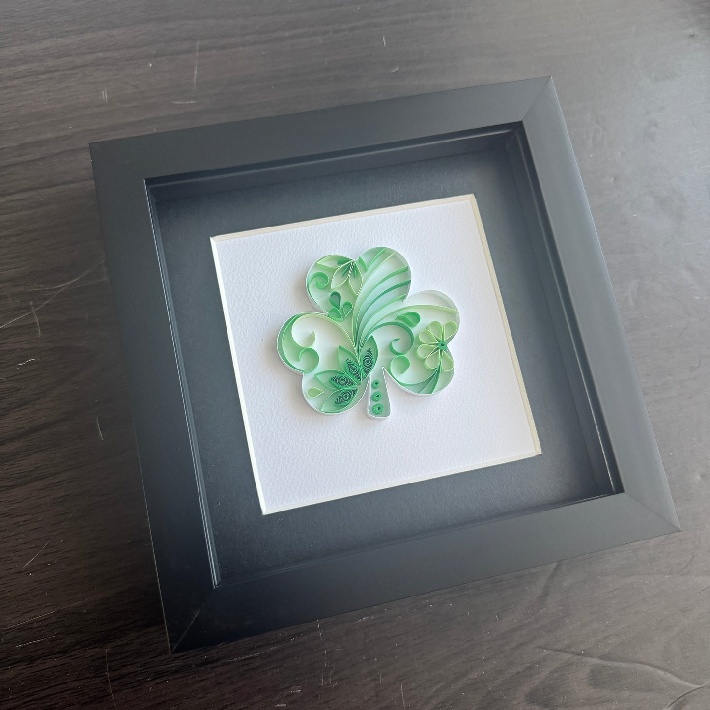 Shamrock quilling art
