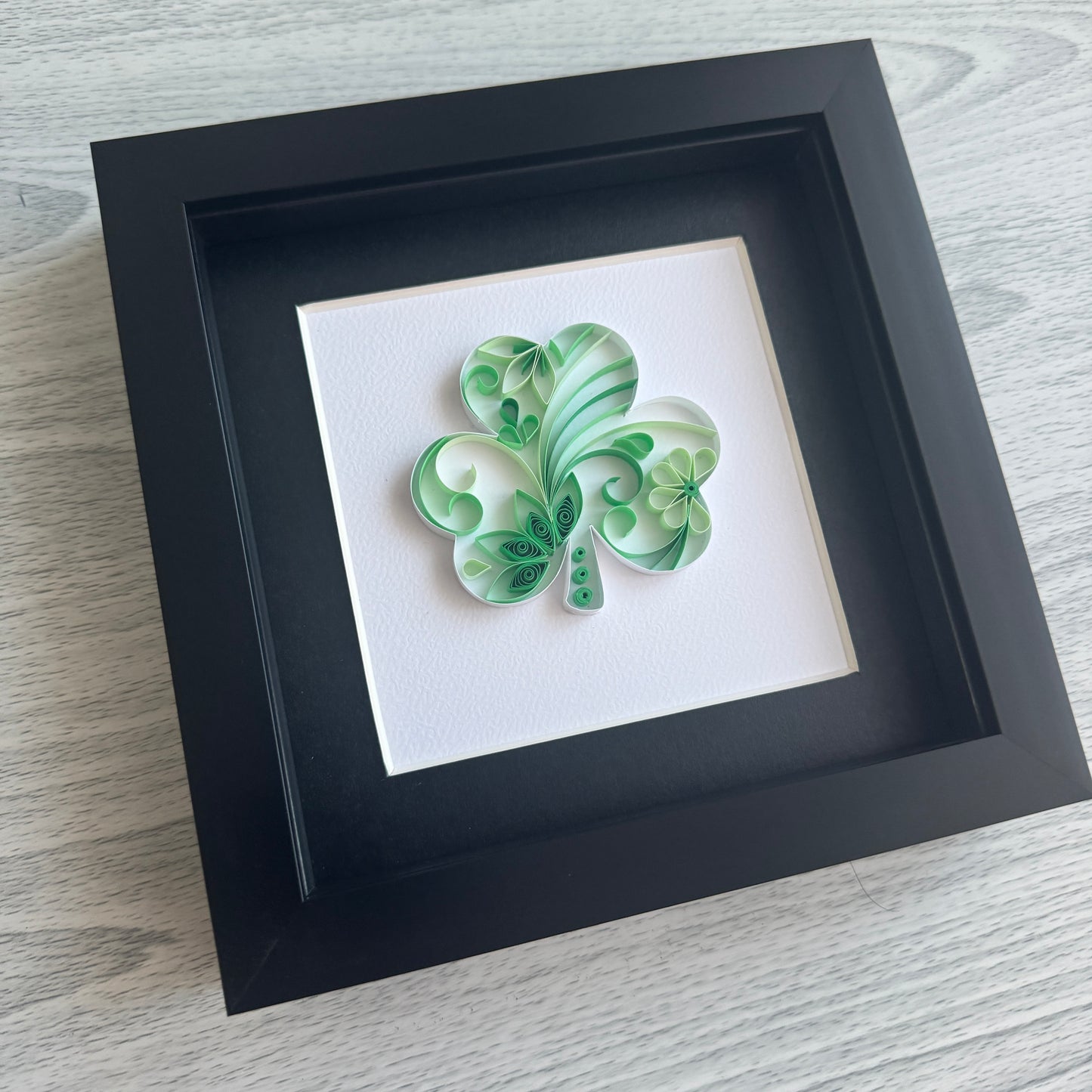 Shamrock quilling art