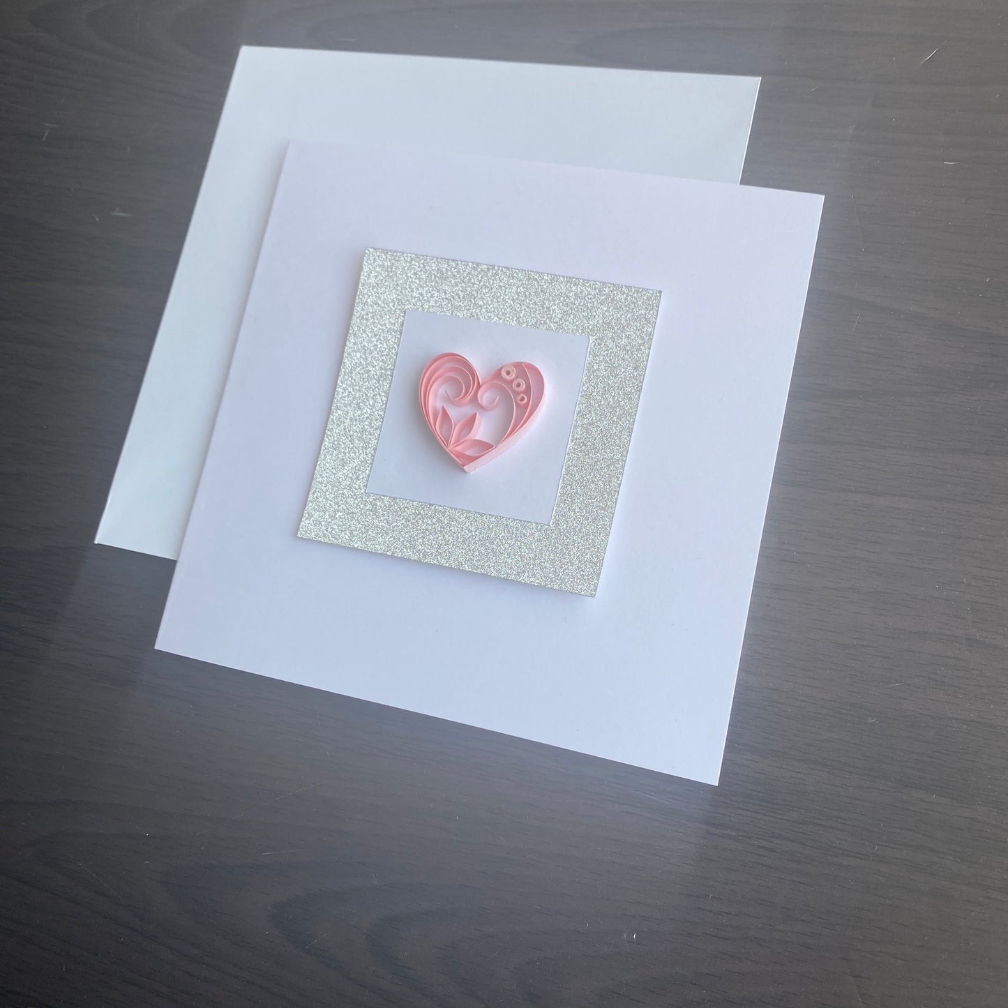 Pink Heart Card