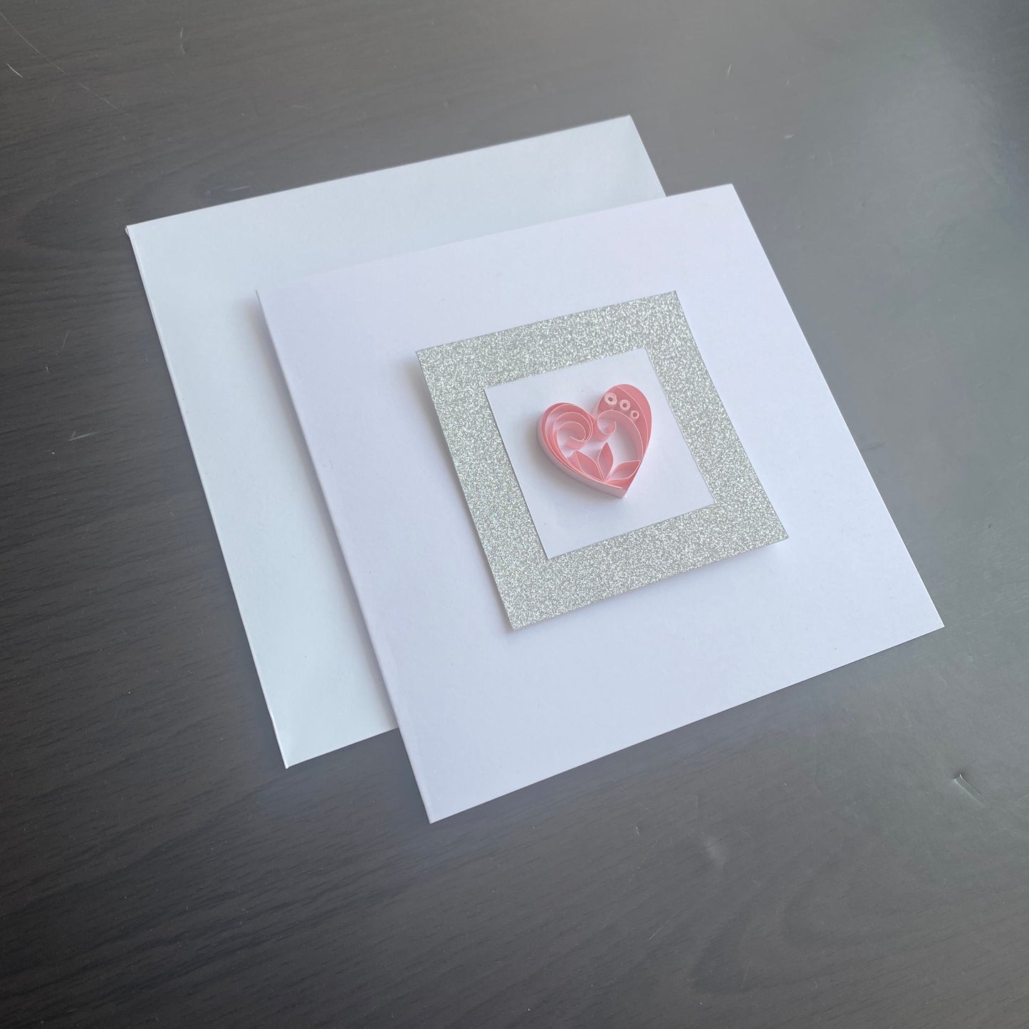 Pink Heart Card