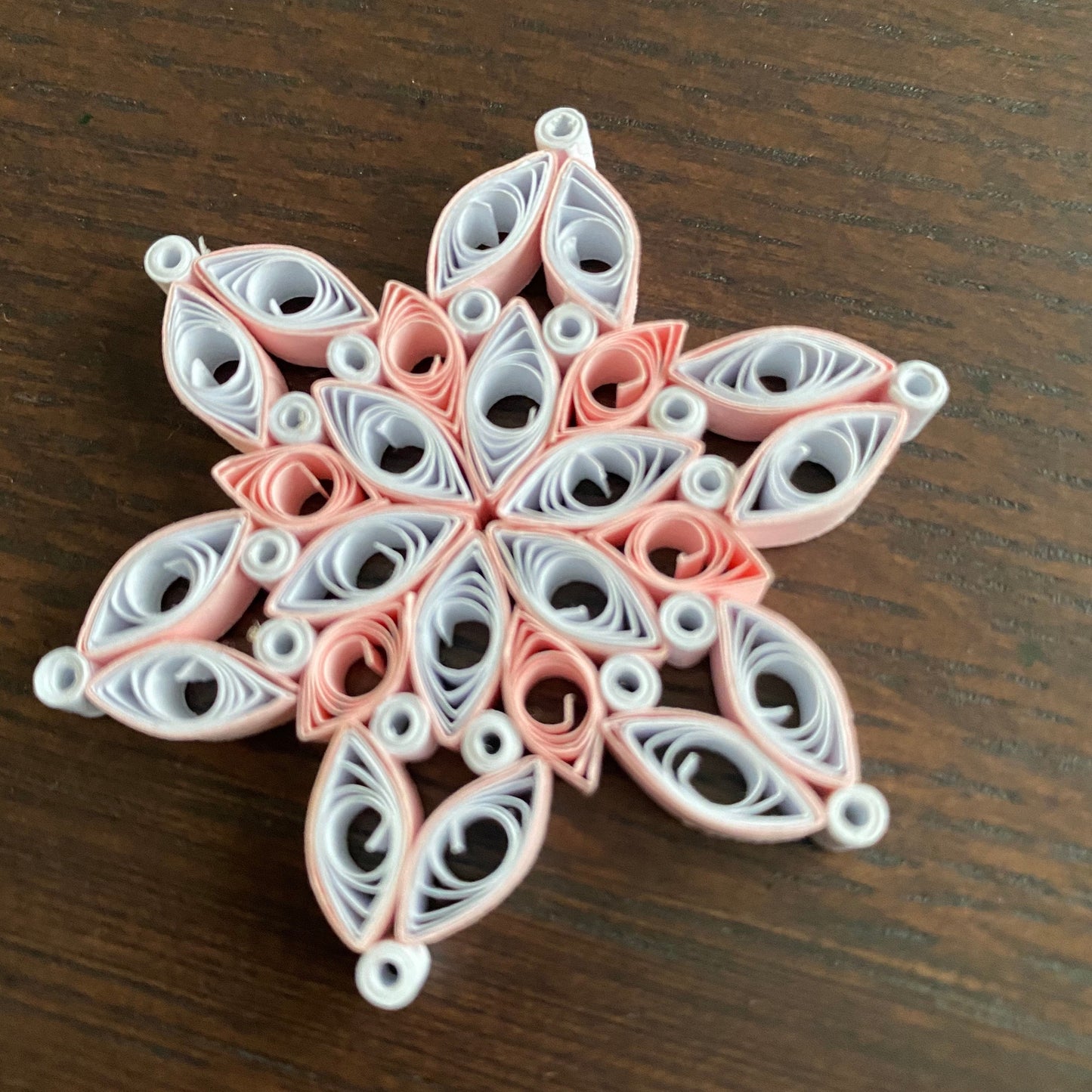 Quilled Paper snowflake - Christmas Tree Ornament, perfect stocking filler