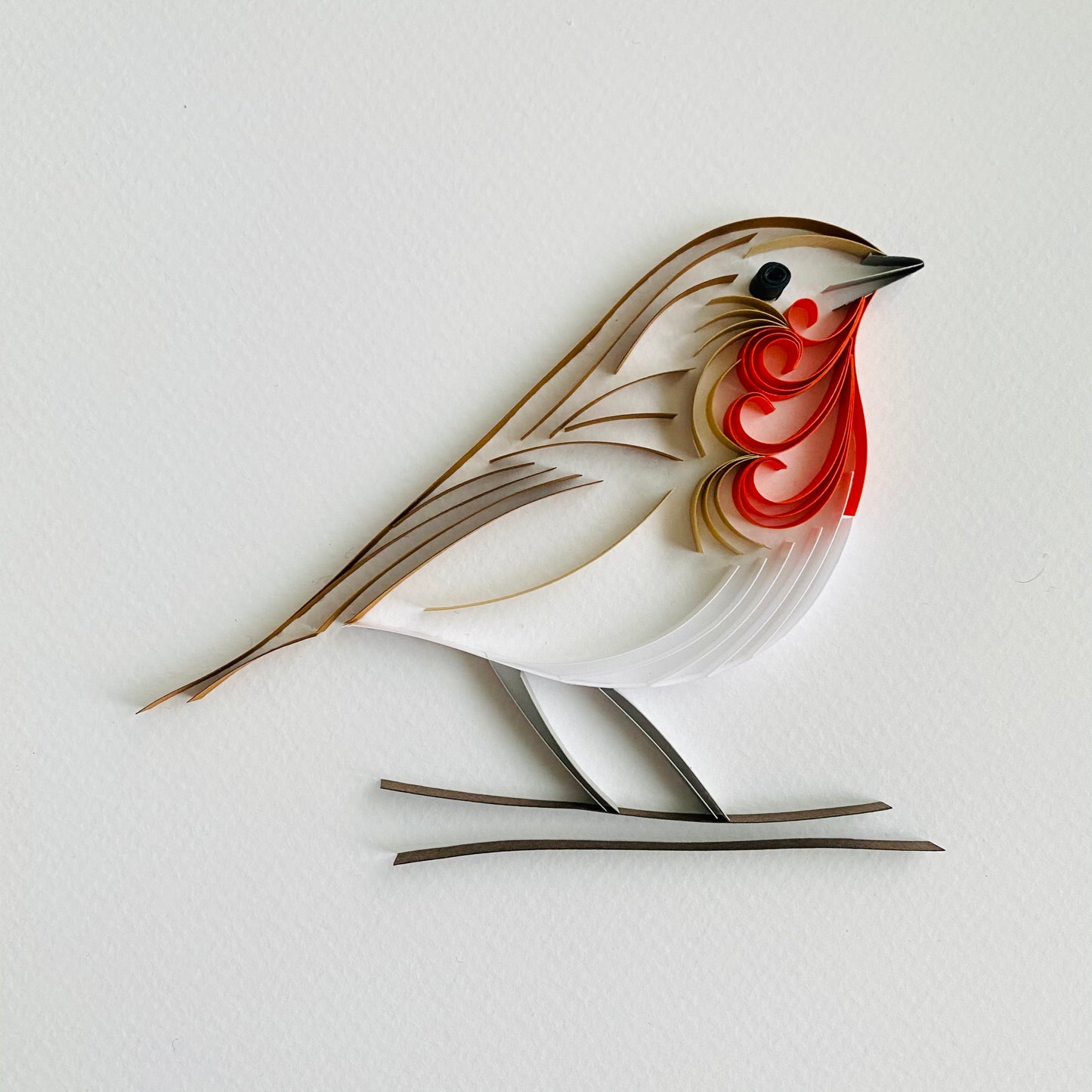 Quilled Robin