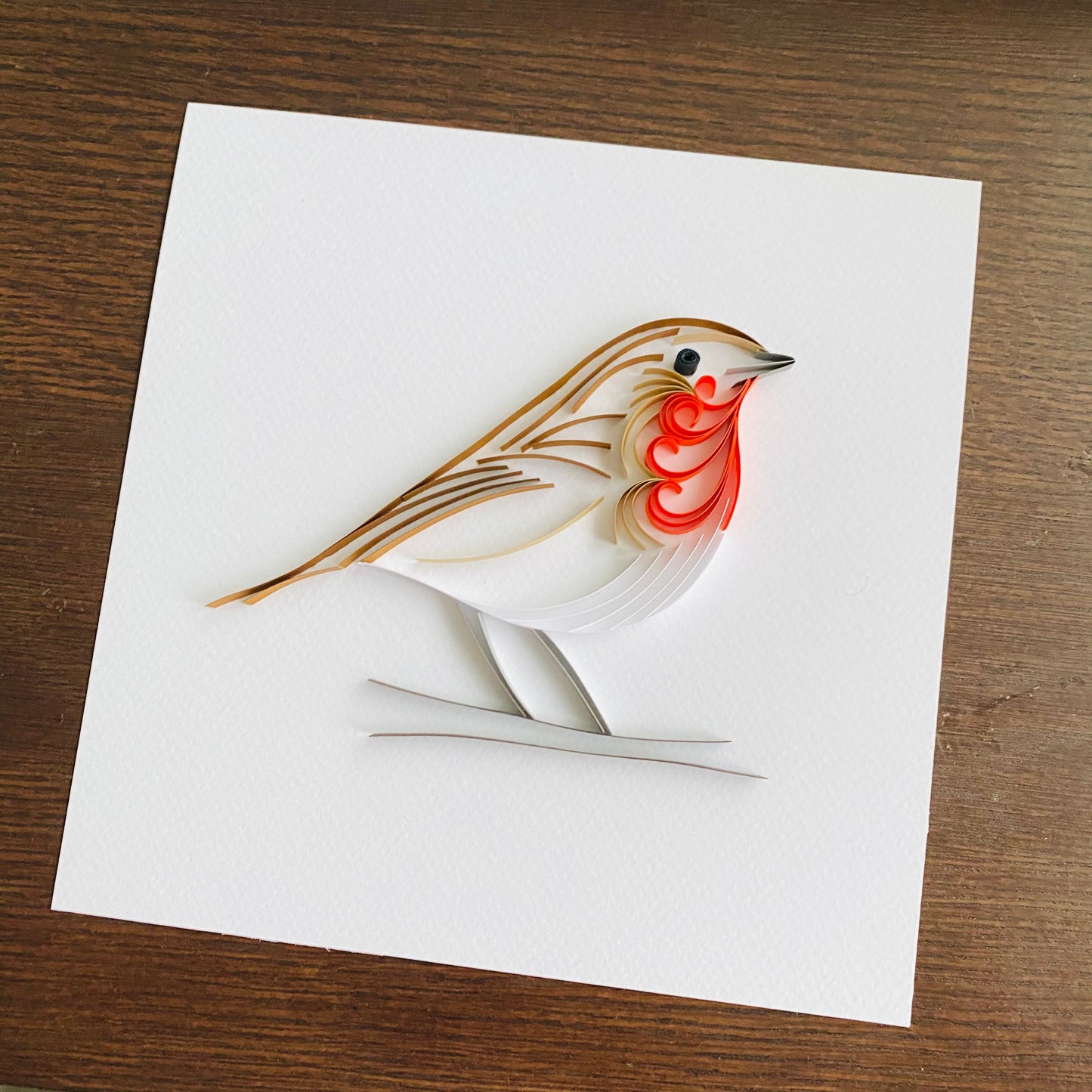 Quilled Robin