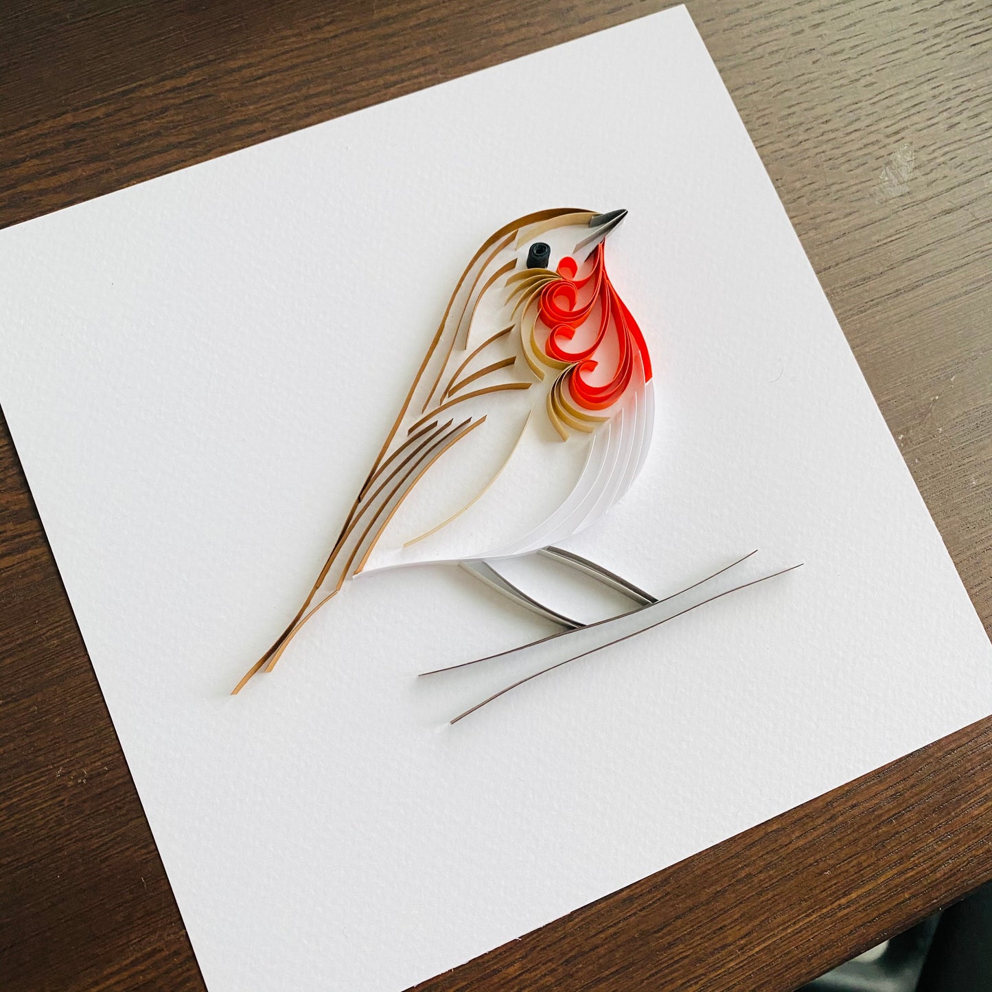 Quilled Robin