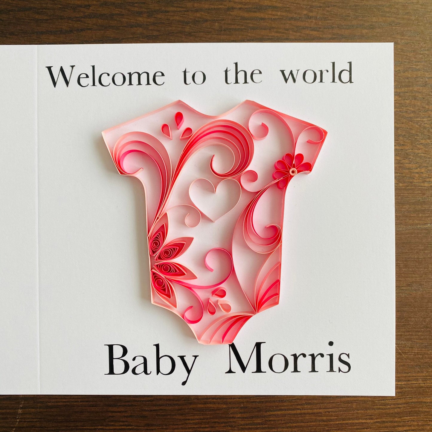 Personalised New Baby Card