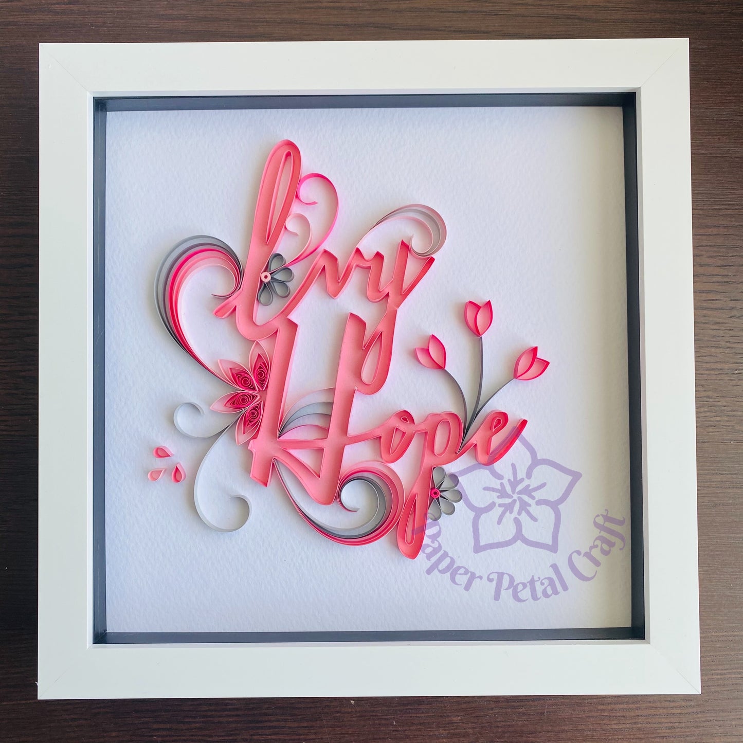 Quilled Name Frame