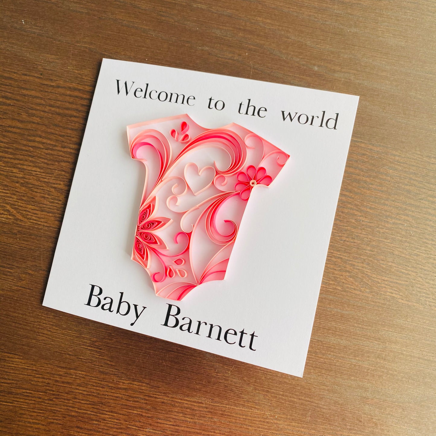 Personalised New Baby Card