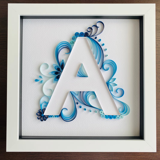 Coloured Quilled Letter